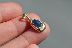 OOAK 18k and Sapphire Pendant