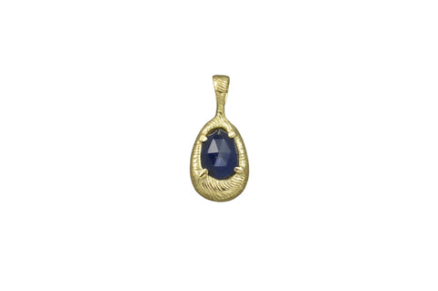 OOAK 18k and Sapphire Pendant