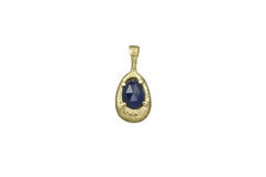 OOAK 18k and Sapphire Pendant