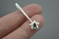 Silver Star Wands with 14k setting & Gemstones, April 2026 Drop (#7)