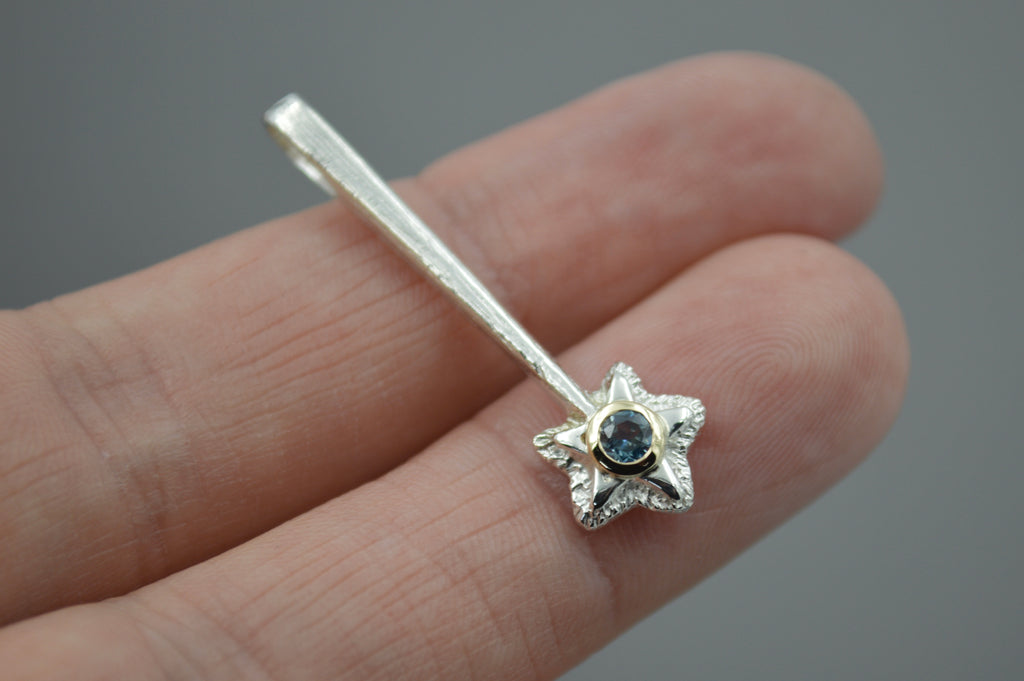 Silver Star Wands with 14k setting & Gemstones, April 2026 Drop (#7)