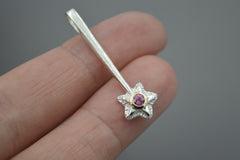 Silver Star Wands with 14k setting & Gemstones, April 2026 Drop (#7)