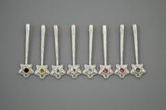 Silver Star Wands with 14k setting & Gemstones, November 2025 Drop (#4)
