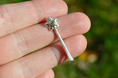 Silver Star Wands with 14k setting & Gemstones, November 2025 Drop (#4)