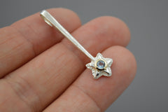 Silver Star Wands with 14k setting & Gemstones, July 2026 Drop (#10)