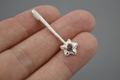Silver Star Wands with 14k setting & Gemstones, July 2026 Drop (#10)