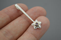 Silver Star Wands with 14k setting & Gemstones, July 2026 Drop (#10)