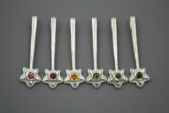Silver Star Wands with 14k setting & Gemstones, Oct 2026 Drop (#12)