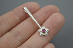 Silver Star Wands with 14k setting & Gemstones, Oct 2026 Drop (#12)