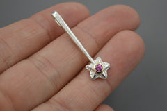Silver Star Wands with 14k setting & Gemstones, Oct 2026 Drop (#12)
