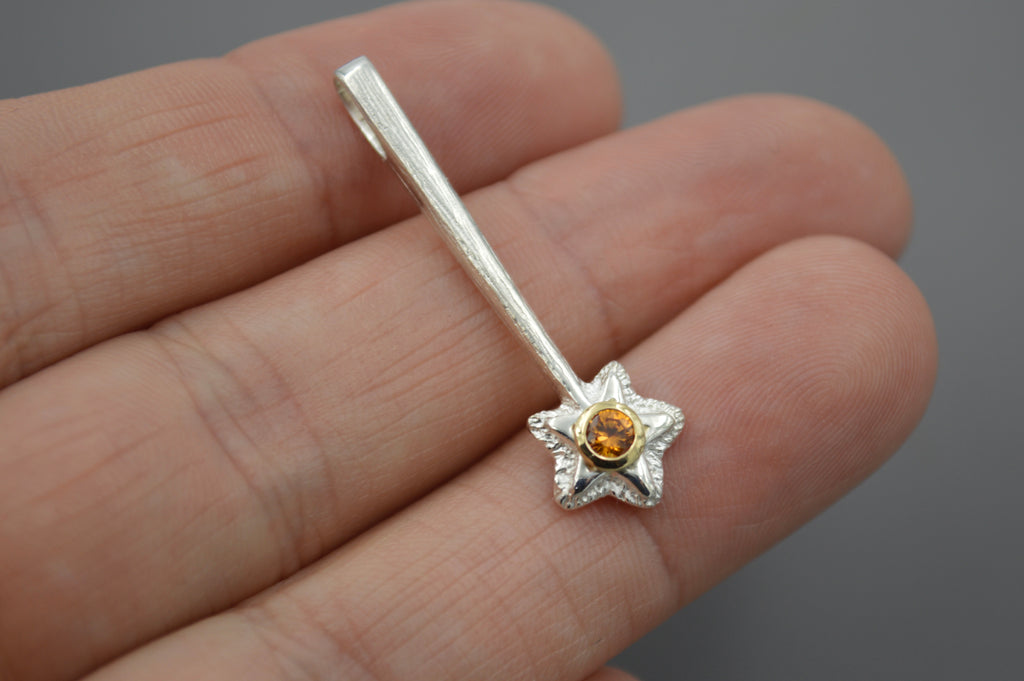 Silver Star Wands with 14k setting & Gemstones, Oct 2026 Drop (#12)