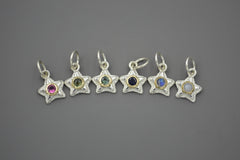 Silver Starlets with 14k Setting and 3mm Gemstones