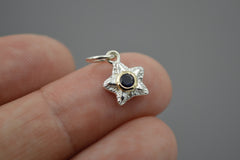 Silver Starlets with 14k Setting and 3mm Gemstones