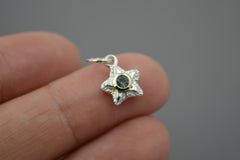 Silver Starlets with 14k Setting and 3mm Gemstones