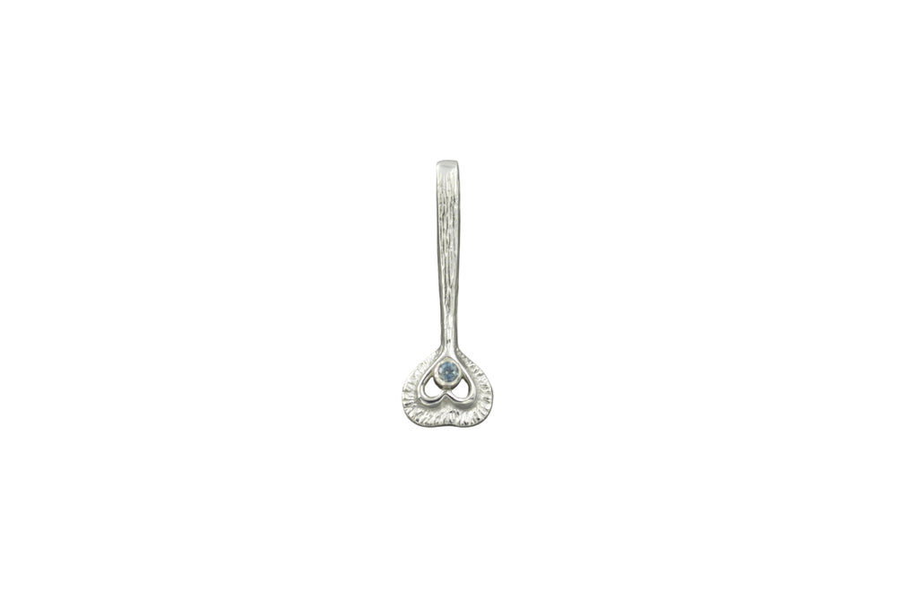 Sterling Silver Fairy Heart Wand with Montana Sapphire