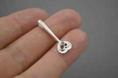 Sterling Silver Fairy Heart Wand with Montana Sapphire