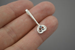 Sterling Silver Fairy Heart Wand with Montana Sapphire