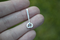 Sterling Silver Fairy Heart Wand with Montana Sapphire