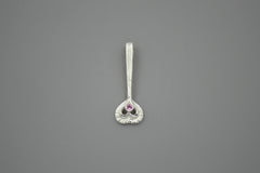 Sterling Silver Fairy Heart Wand with Pink Tourmaline