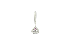 Sterling Silver Fairy Heart Wand with Pink Tourmaline
