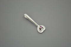 Sterling Silver Fairy Heart Wand with Pink Tourmaline