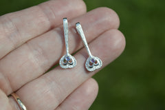 Sterling Silver Fairy Heart Wand with 2mm Gemstones Oct 2026