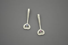 Sterling Silver Fairy Heart Wand with 2mm Gemstones Oct 2026