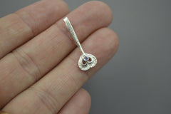 Sterling Silver Fairy Heart Wand with 2mm Gemstones Oct 2026