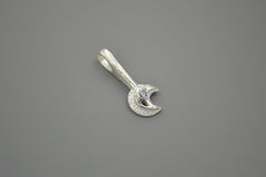 Sterling Silver Moon Wand with Montana Sapphire