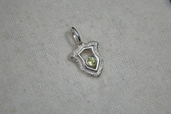 Sterling Silver Shield Pendants with Gemstones #2