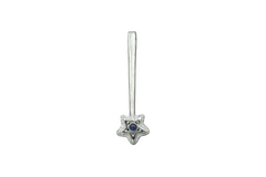 Star Wand with 2mm Blue Sapphire Cabochon