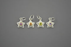 Silver Starlets with 14k Setting and 3mm Gemstones August 2026