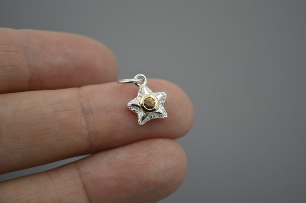 Silver Starlets with 14k Setting and 3mm Gemstones August 2026