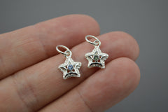 Silver Starlets with 2mm Gemstones August 2026