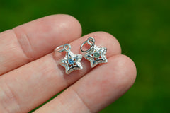 Silver Starlets with 2mm Gemstones August 2026