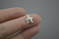 Silver Starlets with 2mm Gemstones August 2026
