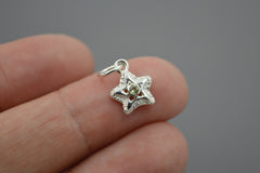 Silver Starlets with 2mm Gemstones