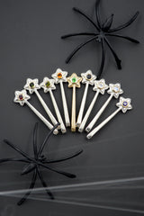 14k Star Wand with Tsavorite for Halloween inspired 3rd Drop