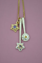 Silver Star Wands with 14k setting & Gemstones, July 2026 Drop (#10)