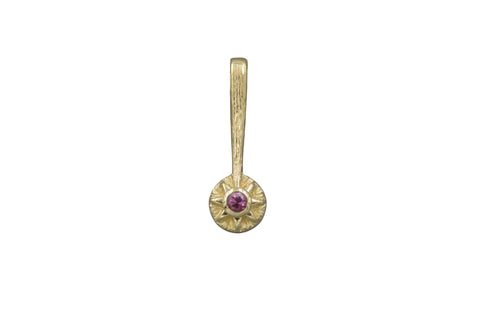 14k Sun Wand with Pink Tourmaline