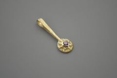 14k Sun Wand with Pink Tourmaline