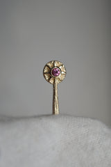 14k Sun Wand with Pink Tourmaline
