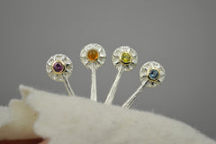 Sun Wand with 14k Setting and Gemstone