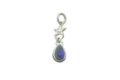 Silver OOAK Boulder Opal Star Pendant #2