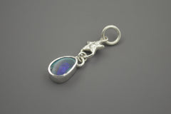 Silver OOAK Boulder Opal Star Pendant #2