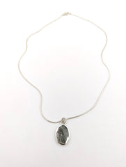 Long Island North Shore Beach Rock Necklace