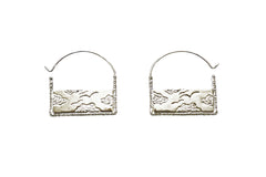 Silver Air Earrings