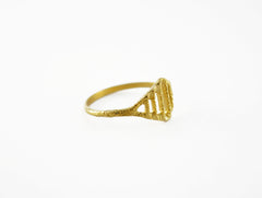 Brass Arcade Ring