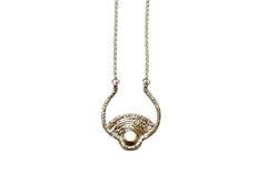 sterling silver necklace with sun pendant