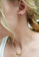Gold Sun Stud earrings 